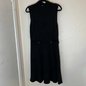 New York & Company Turtle Neck Dress, M, Black